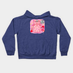 Pinky meowy captain's cat Kids Hoodie